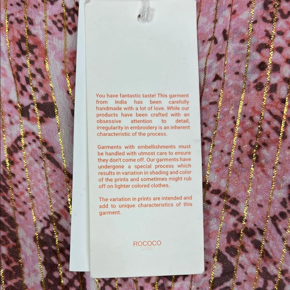 NWT Rococo Sands x Revolve Lexi Pink Snake Print Mini Dress Small - Picture 7 of 12